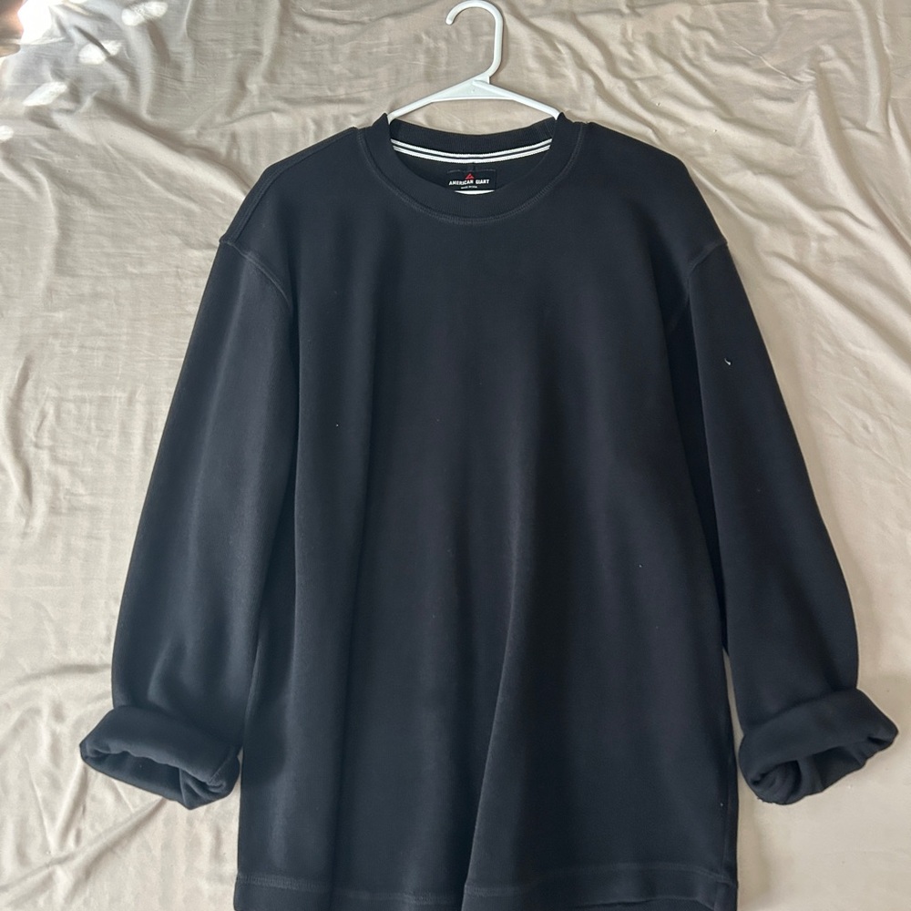 American Giant Men's Crewneck Black Sweater